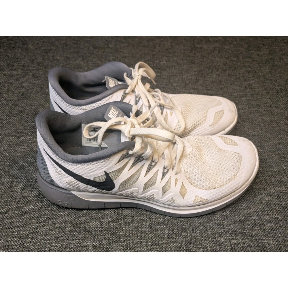 NIKE Free 5.0 Women's Shoes Sneakers Trainers US 8.5 White Black 642199-102 C6